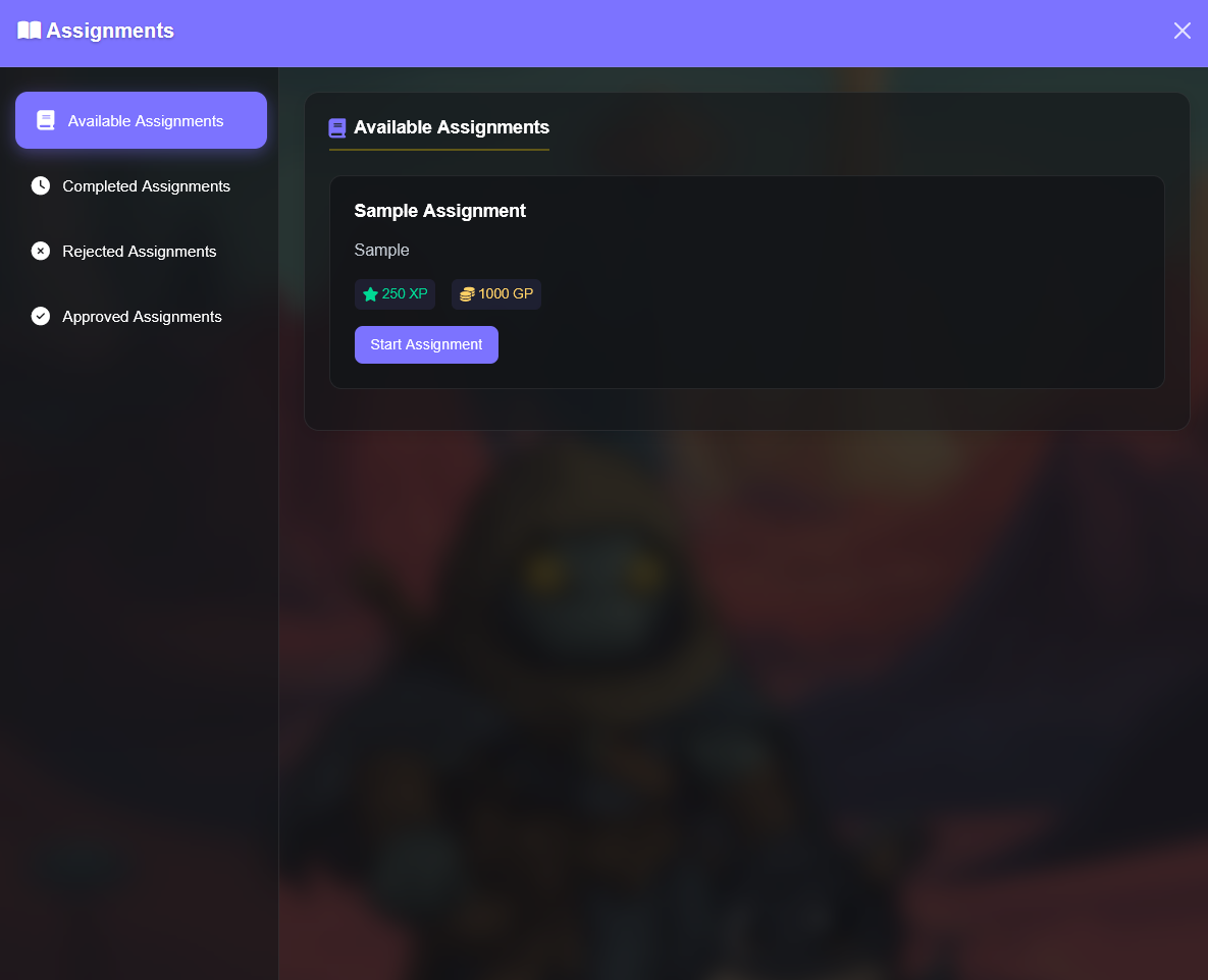 Quests & Assignments